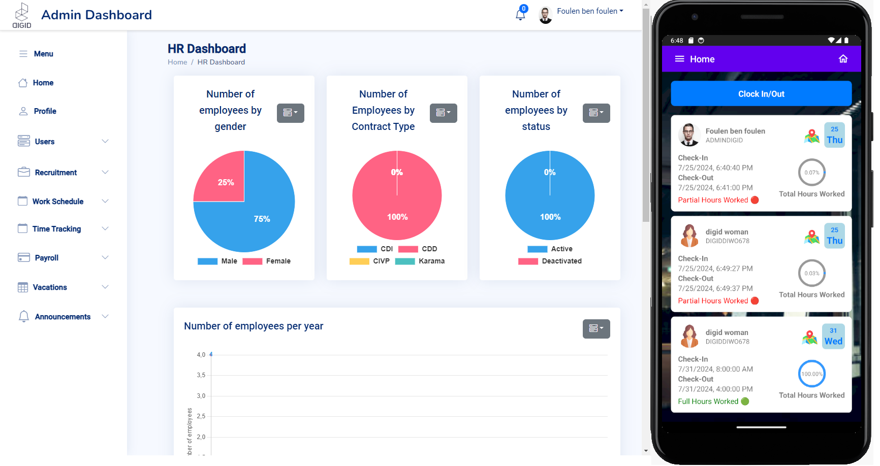 img Automated HR Management and Attendance Tracking system